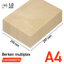 Lasersheets 10 x A4 1mm Contreplaqué de bouleau | 210 x 297 mm | Pack avantage | Pour la découpe laser, le modélisme, les loisirs créatifs, le CNC, la pyrogravure
