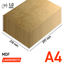 Lasersheets 10 x A4 1mm MDF | 210 x 297 mm | Pack avantage | Pour la découpe laser, le modélisme, les loisirs créatifs, le CNC, la pyrogravure