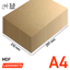 Lasersheets 10 x A4 MDF 3 mm | 210 x 297 mm | Pack avantage | Pour la découpe laser, le modélisme, les loisirs, la CNC, la pyrogravure