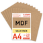 Lasersheets 10 x A4 MDF 2mm | 210 x 297 mm | Pack avantage | Pour la découpe laser, le modélisme, les loisirs, la CNC, la pyrogravure