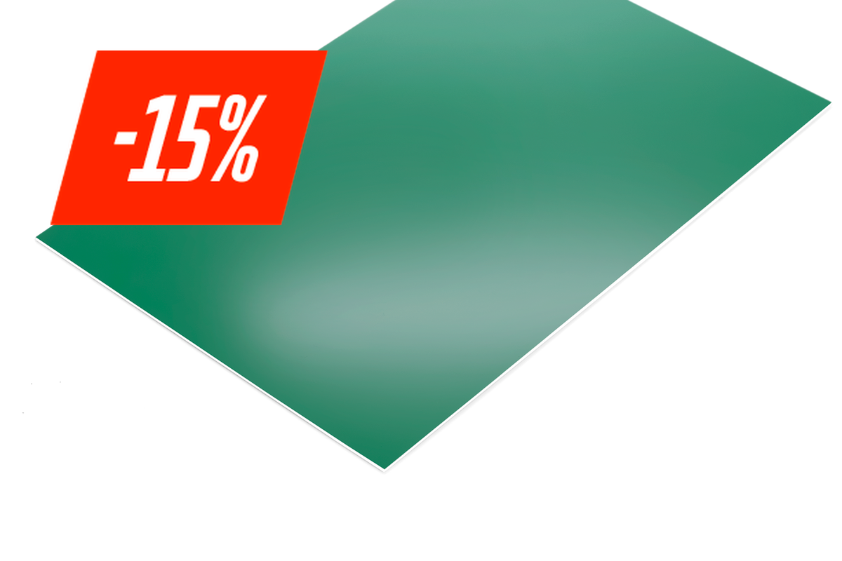 Premium graveerplaat 1.5 mm groen met witte kern - Lasersheets - sale 15%