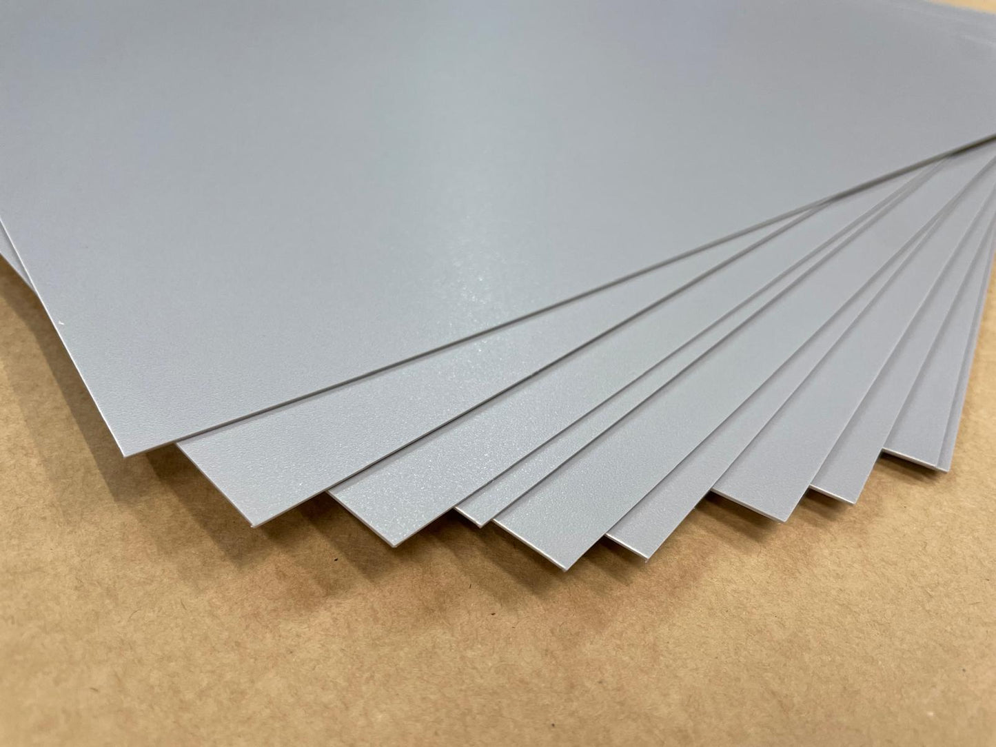 Lot de PP 0,8 mm gris, 10 plaques de 61 x 37 cm