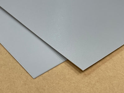 Lot de PP 0,8 mm gris, 10 plaques de 61 x 37 cm