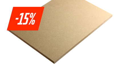 MDF 9.0 mm FSC mix 70% bruin - Lasersheets - sale 15%